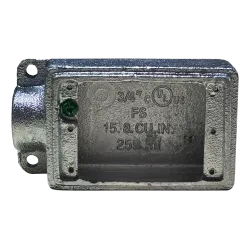 CAJA CONDULET TIPO FS HIERRO 3/4" HDG, UL