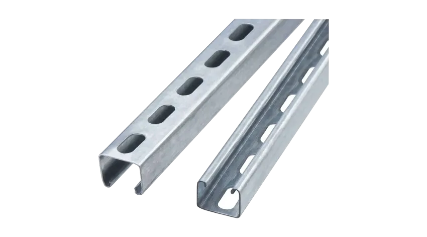 CANAL STRUT ALTO RANURADO ACERO 1-5/8"X1-5/8"X10FT e:2.6mm EG