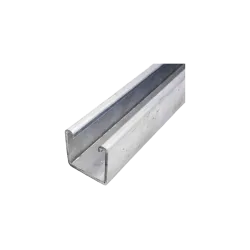 CANAL STRUT ALTO LISO ACERO 1-5/8"X1-5/8"X10FT e:2.6mm HDG