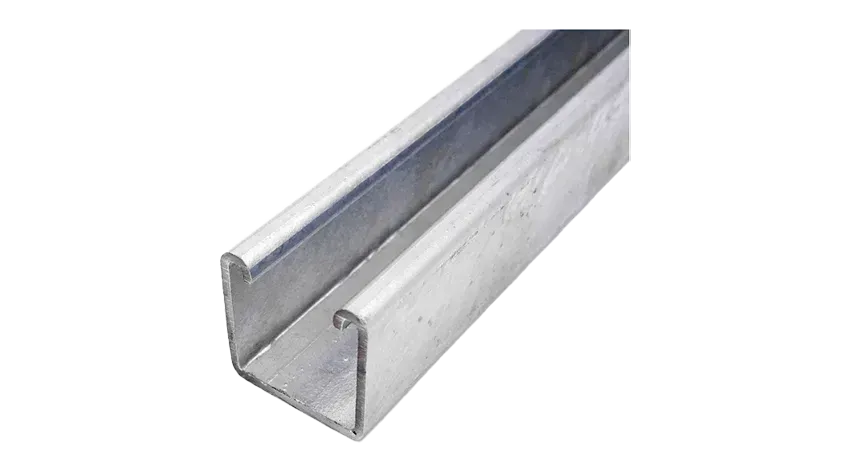 CANAL STRUT ALTO LISO ACERO 1-5/8"X1-5/8"X10FT e:2.6mm HDG