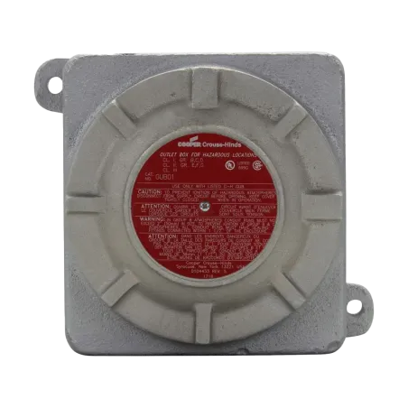 CAJA DE DISTRIBUCIÓN TIPO GUB AL. 8"X10"X5-7/8" C/TAPA Ø5-3/8", NEMA 7, CL1 DIV1&2, UL
