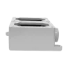 CAJA SOPORTE P/CONTROL DOBLE AL. C/HUB Ø3/4" NEMA 3RX, CL1 DIV1&2, CSA/UL/UL