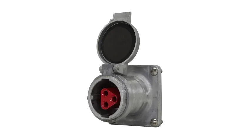 TOMACORRIENTE P/EMPOTRAR 60A, 3P+T 600V NEMA4 HEAVY DUTY.UL