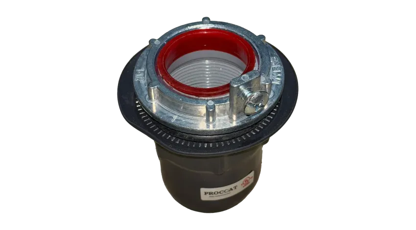 CONECTOR CONDUIT TIPO HUB C/AISLAMIENTO ACERO 1-1/2" REVESTIDO DE PVC