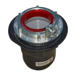 CONECTOR CONDUIT TIPO HUB C/AISLAMIENTO ACERO 3/4" REVESTIDO DE PVC