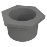 REDUCCION BUSHING PVC Ø1"X3/4", UL
