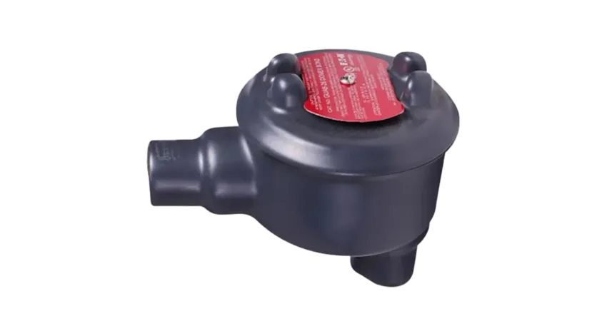 CAJA REDONDA TIPO GUAB AL. 3/4" COVER Ø3'' REVESTIDA DE PVC, NEMA 7, CL1 DIV1&2, UL