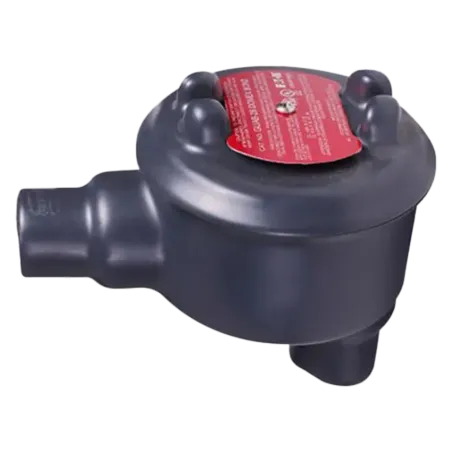 CAJA REDONDA TIPO GUAB AL. 3/4" COVER Ø3'' REVESTIDA DE PVC, NEMA 7, CL1 DIV1&2, UL