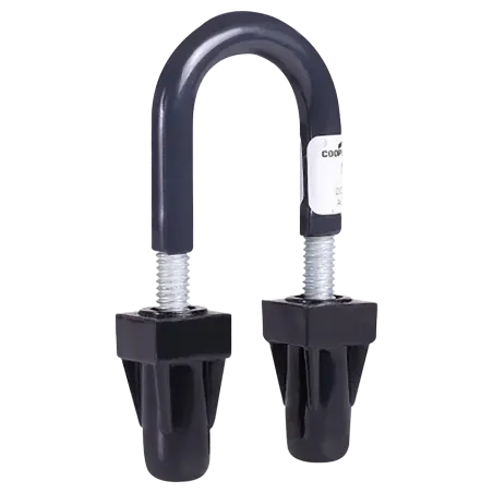 ABRAZADERA U-BOLT P/TUBO C/TUERCAS 2" REVESTIDA DE PVC, ETL