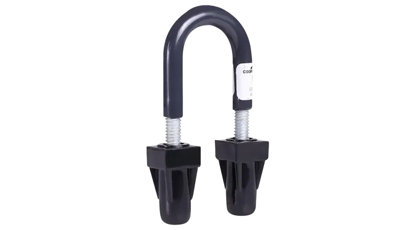 ABRAZADERA U-BOLT P/TUBO C/TUERCAS 3" REVESTIDA DE PVC, ETL