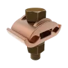 CONECTOR TIERRA DOBLE CU P/2 CABLES PARAL. 2AWG-2/0AWG A BARRA C/PERNO Ø2-1/4'' UL