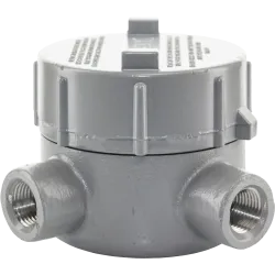 CAJA REDONDA TIPO GUAL HIERRO 2" COVER Ø5" NEMA 4X, CL1 DIV1&2, CSA/UL