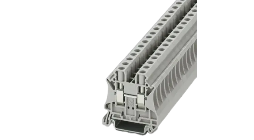 BORNE DE PASO UT 6 - GRIS 2C 57A 1000V 0.20-10mm2 (24-8AWG) CNX TORN, UL94 V0 Ex-e
