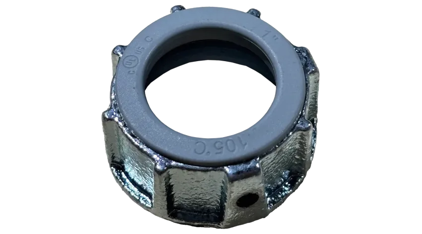 TUERCA BUSHING DE HIERRO C/AISL. 1" HDG+RECUBIERTA DE ZINC, UL