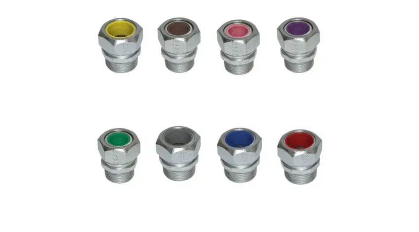 PRENSAESTOPA ROJO ACERO 1/2" RANGO 0.15"-0.25" NEMA 4, CL1 DIV2, UL