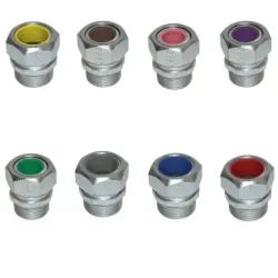 PRENSAESTOPA AZUL ACERO 1/2" RANGO 0.35"-0.45" NEMA 4, CL1 DIV2, UL