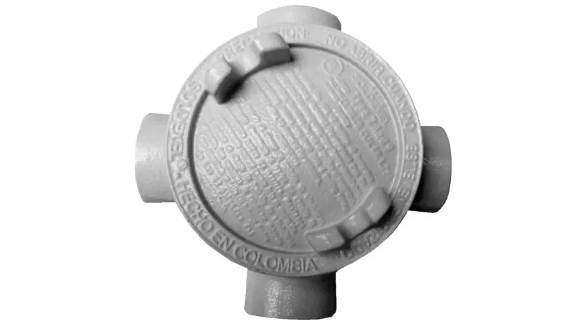 CAJA REDONDA TIPO GUAX AL. 1-1/2" COVER Ø5'' NEMA 7, CL1 DIV1&2, UL