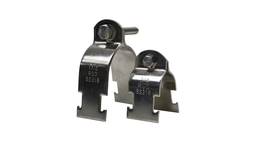 ABRAZADERA STRUT DE ACERO RIGIDO 1-1/2" SS316