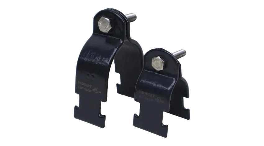 ABRAZADERA STRUT DE ACERO RIGIDO 1" REVESTIDA DE PVC, UL