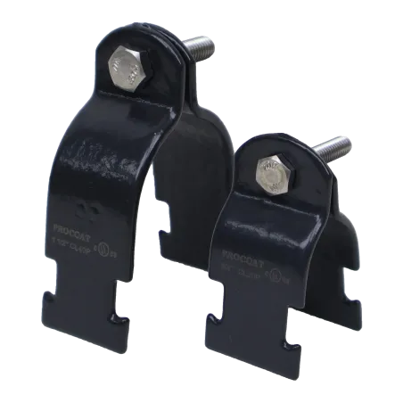 ABRAZADERA STRUT DE ACERO RIGIDO 3/4" REVESTIDA DE PVC, UL