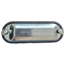 TAPA C/EMPAQUE INTEGRADO P/CAJA CONDULET FORM 5 ACERO DE 1", UL