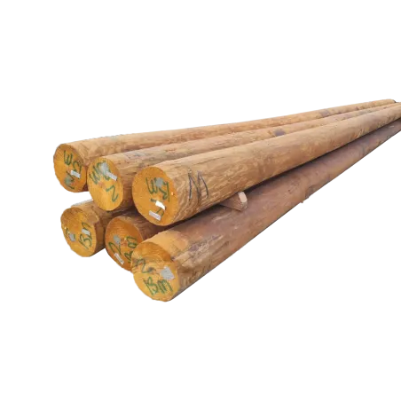 POSTE DE MADERA TRATADA PINO AMARILLO DEL SUR CL1X45FT (13.72m) PRESERVANTE CCA, ANSI 05.1/AWPA