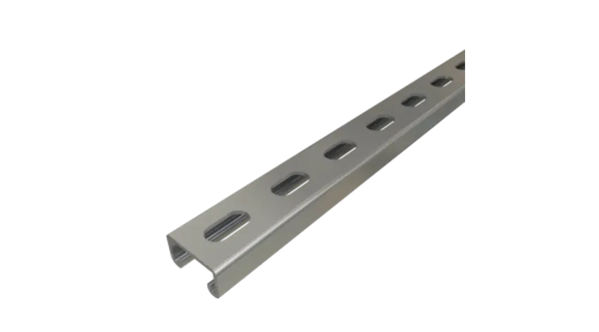 CANAL STRUT BAJO RANURADO ACERO 1-5/8"X7/8"X10FT e:12GA HDG