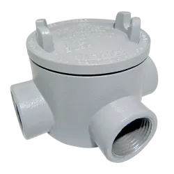 CAJA REDONDA TIPO GUAT AL. 1/2" COVER Ø3'' NEMA 7, CL1 DIV1&2, UL