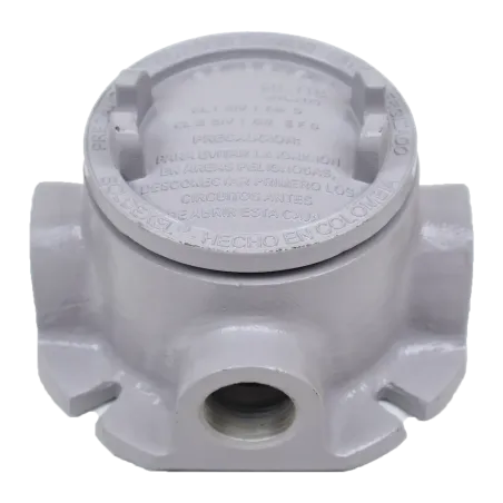 CAJA REDONDA TIPO GUAFT AL. 3/4" COVER Ø3'' NEMA 7, CL1 DIV1&2