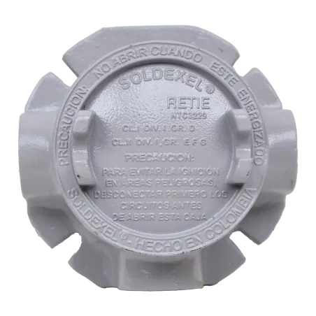 CAJA REDONDA TIPO GUAEFT AL. 1-1/2" COVER Ø3'' NEMA 7, CL1 DIV1&2