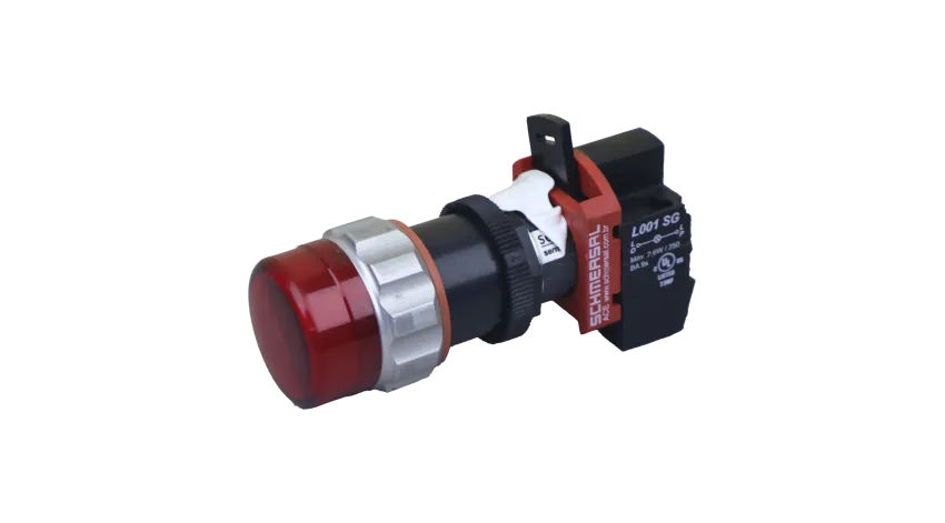 PULSADOR LUMINOSO LED ROJO 1NC - 220VAC EX