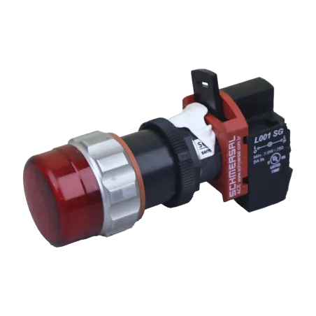 PULSADOR LUMINOSO LED ROJO 1NC - 220VAC EX