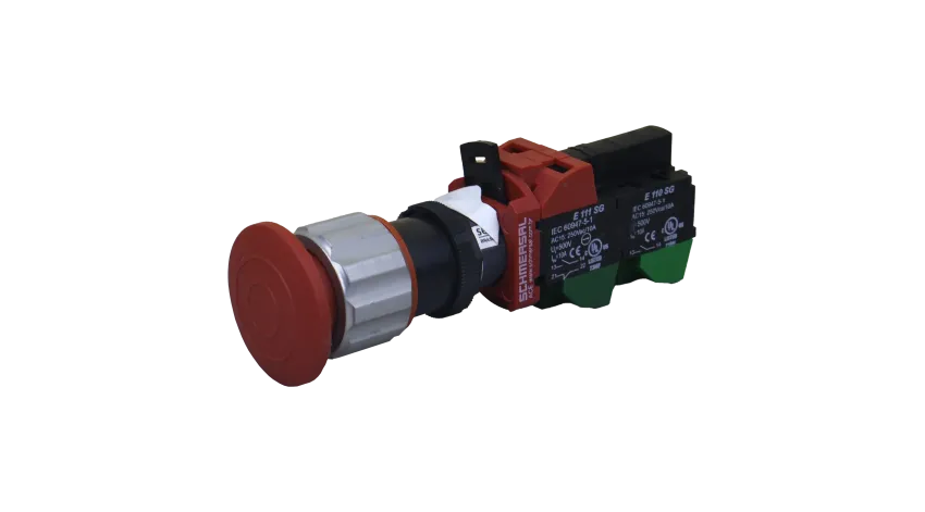 PULSADOR EMERGENCIA (PUSH-PULL) 2NO + 1NC
