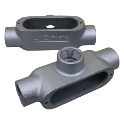 CAJA CONDULET FORM 5 TIPO T HIERRO 4" HDG, UL