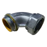 CONECTOR LIQUIDTIGHT CURVO AISL. HIERRO 1"X90° UL