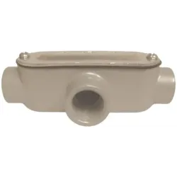 CAJA CONDULET TIPO T C/TYE ALUMINIO 1/2" NEMA 4, UL