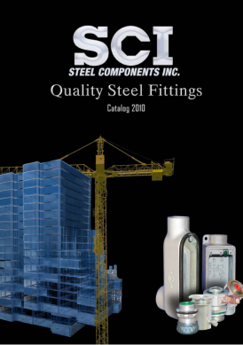 Portada del catálogo de SCI (Steel Components Inc.)