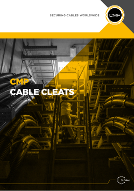 Portada del catálogo de CMP sobre cable cleats.